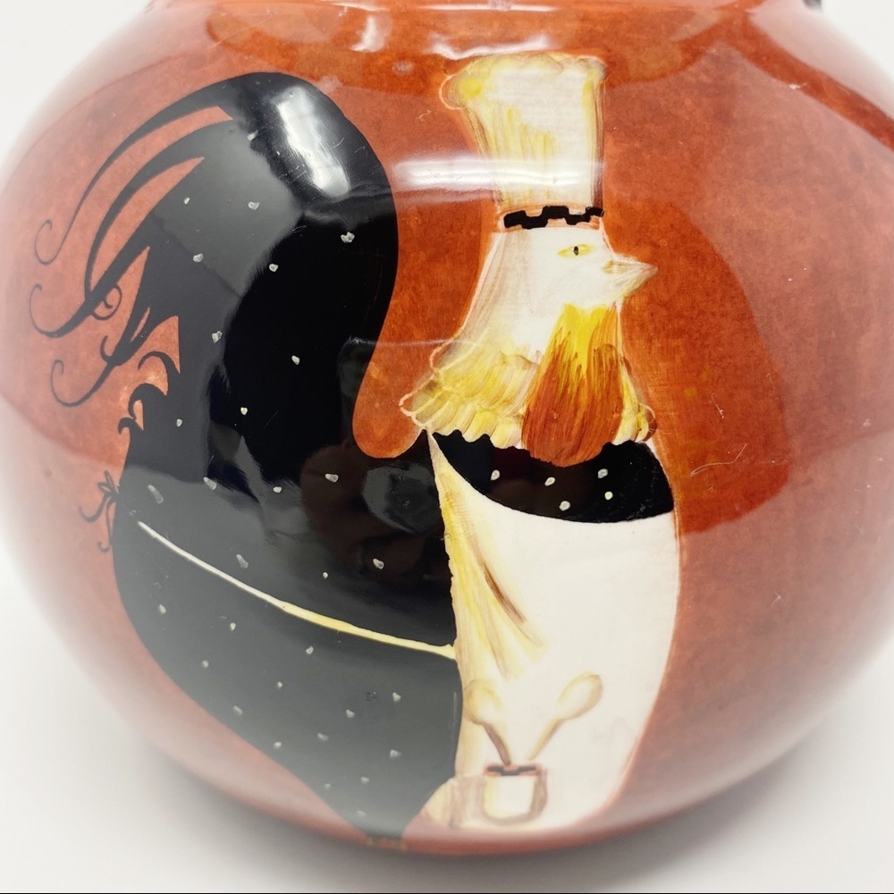 Certified International Rooster Chef Pitcher Vase - Picture 5 of 7